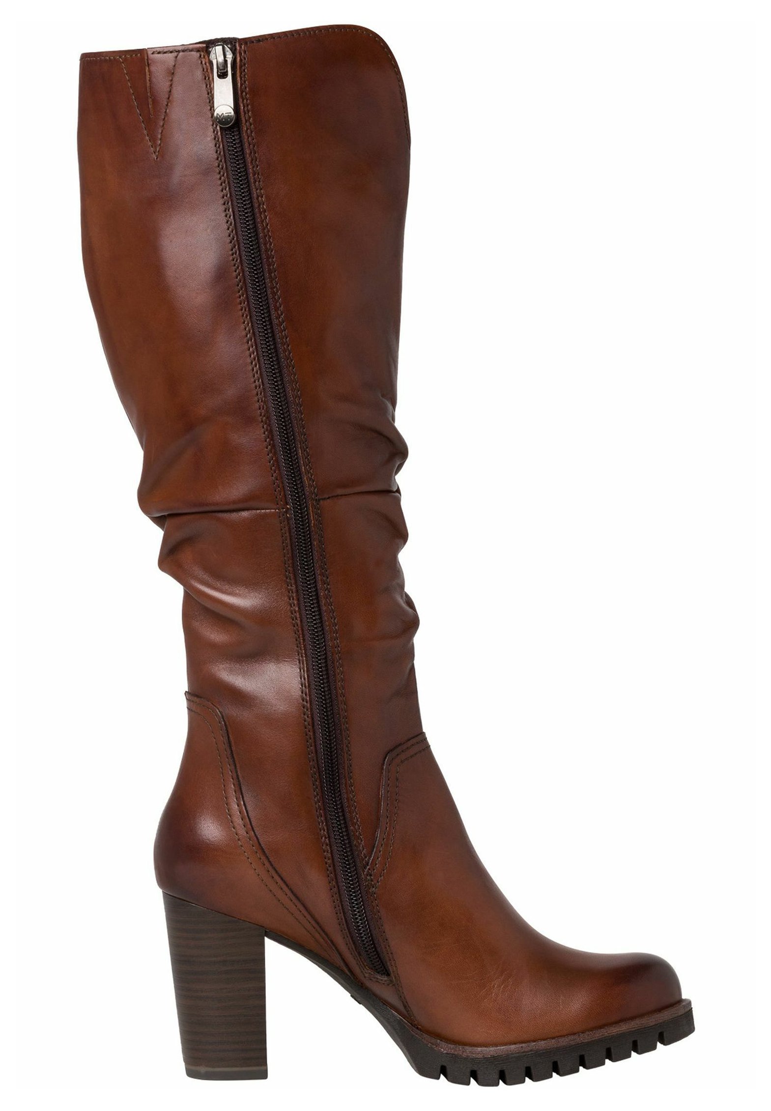 Marco Tozzi STIEFEL - Laarzen met hoge hak - cognac antic/Cognac -  Zalando.nl