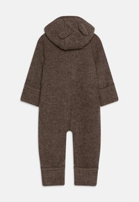 Huttelihut PRAM SUIT EARS UNISEX - Kezeslábas - brown melange