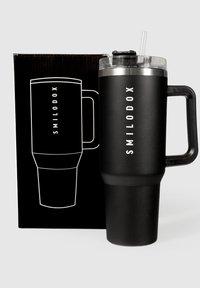 Smilodox UNISEX STAHL TRINKBECHER 1,2 LITER FÜR SPORT, FITNESS, GYM - Drink bottle - schwarz