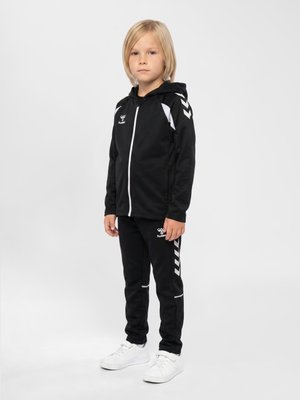 Hummel, HUMMEL HMLCORE 2.0 ZIP HOODIE KIDS UNISEX - Træningsjakke - black white