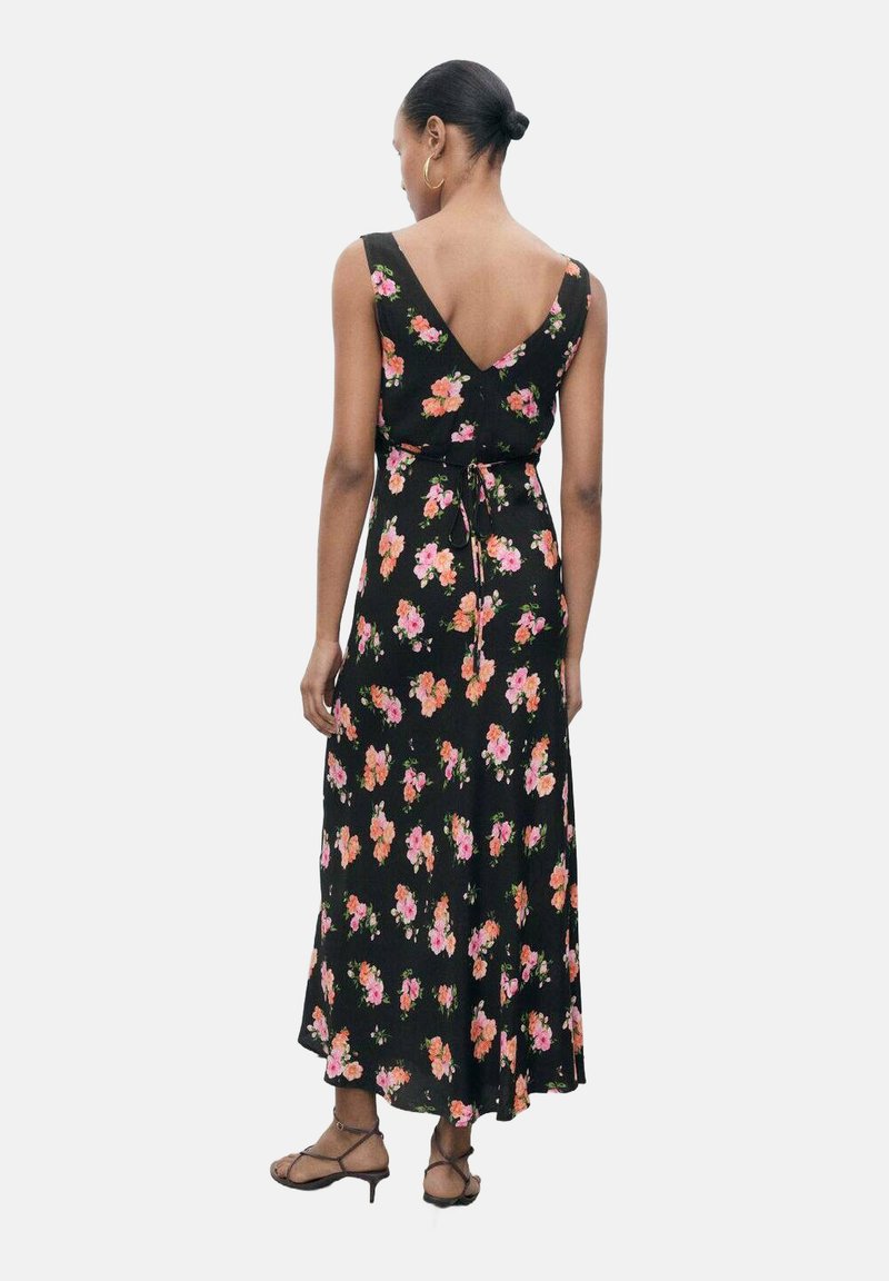 flowy blue dress maxi Violet Blue Floral One Shoulder Dress - Maxi Dresses main image 1
