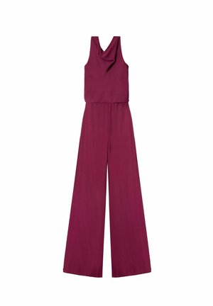 LARGO DE CON CUELLO HALTER DRAPEADO - Mono - purpura