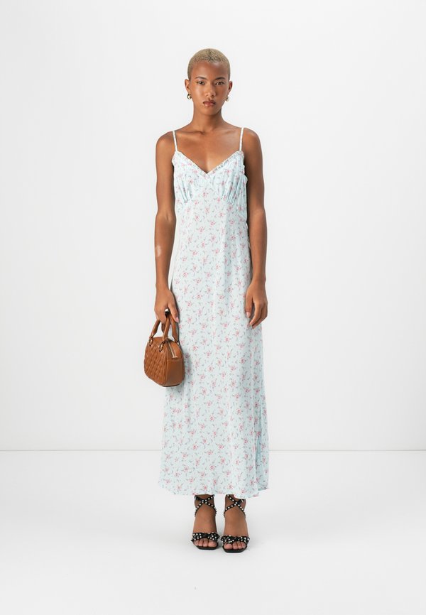 RUFFLE TRIM SLIP MAXI DRESS - Maxi dress - mint4