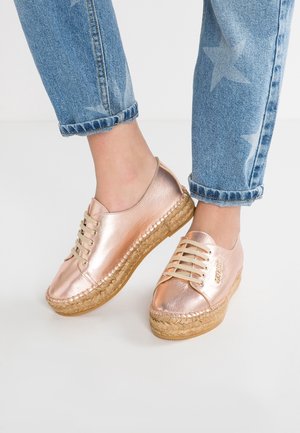 Espadrilles - rose gold-coloured
