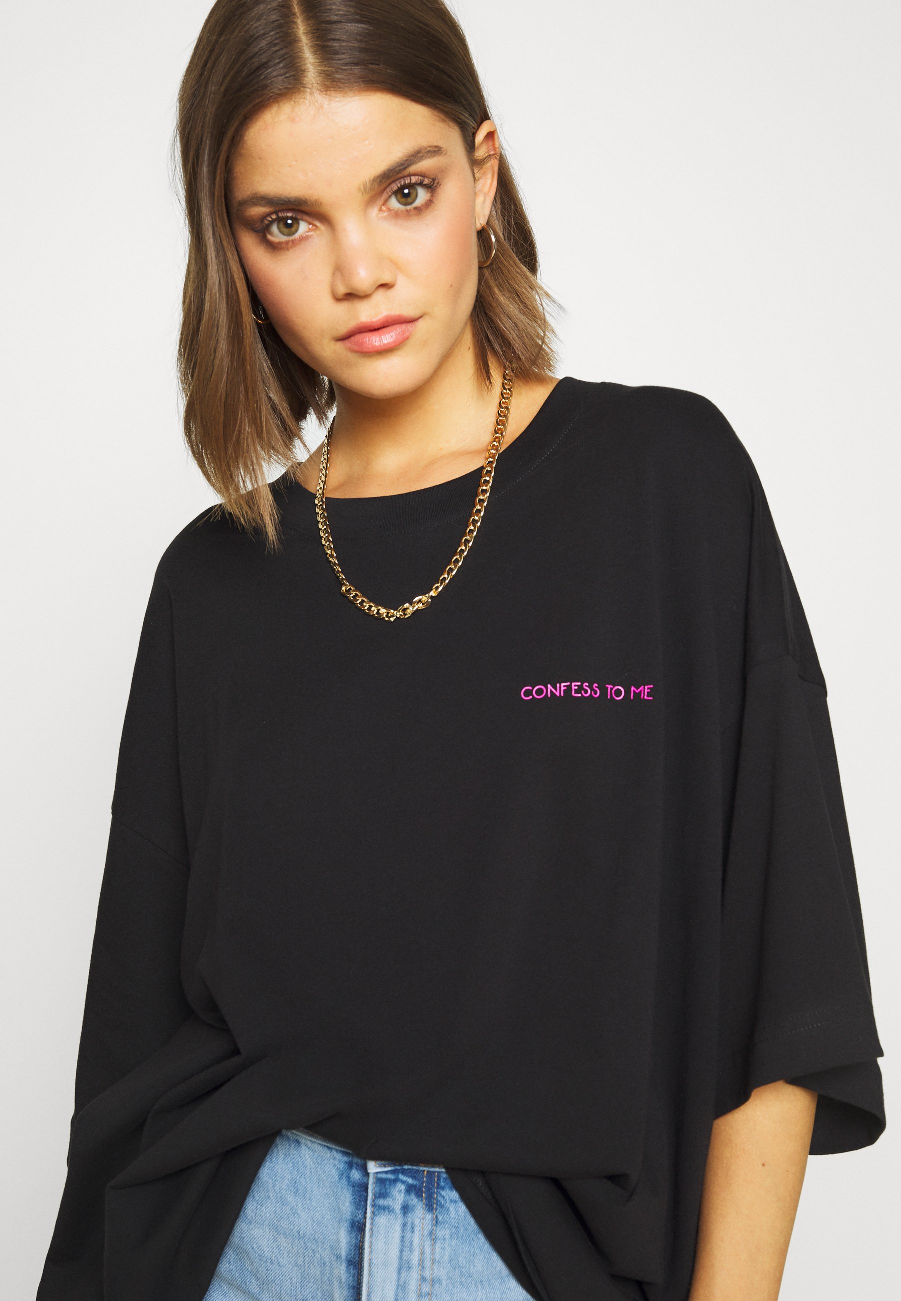Weekday HUGE DRESS Jerseykjole black Zalando.no Weekday HUGE DRESS - Jerseykjole - black