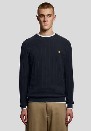 MID TIPPED CREW NECK  - Strickpullover - dark navy