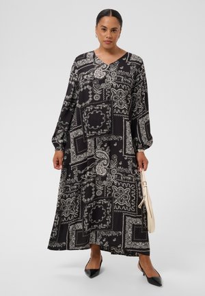 Kaffe Curve, KCGARDIA DRESS - Μάξι φόρεμα - black turtledove scarf print