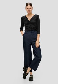 s.Oliver BLACK LABEL SOFTEM - Langarmshirt - schwarz