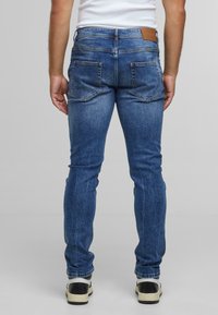 2Y Premium CARLOS DESTROYED SLIM FIT - Traperice suženog kroja - midblue