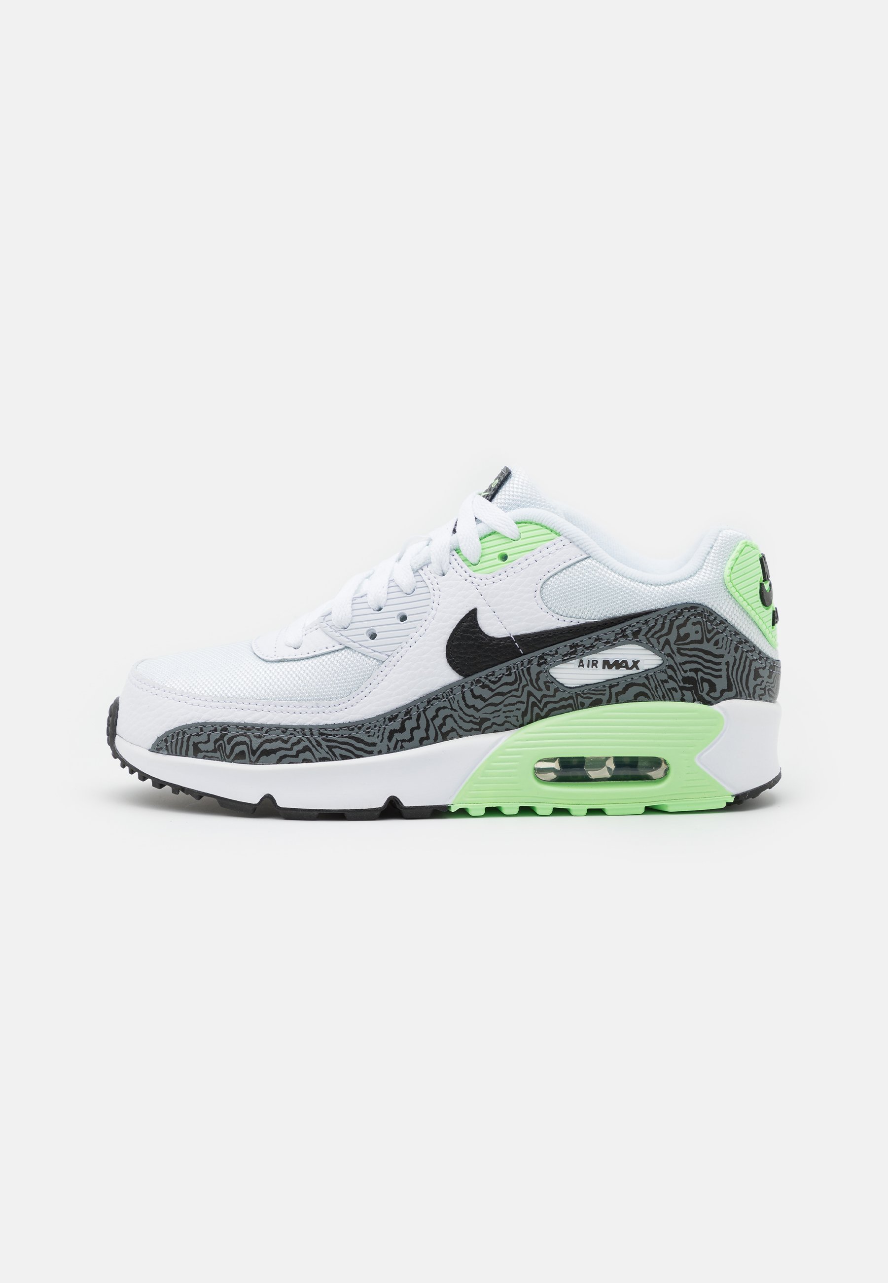 Nike Sportswear Air Max 90 Unisex Trainers White Black Vapor Green White Zalando Co Uk