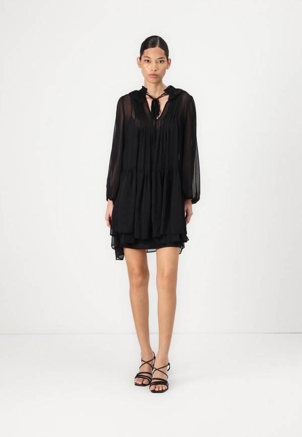 SMOCKED NECK BAND PULL  OVER DRESS - Day dress