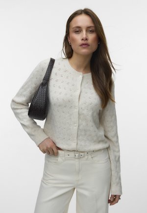 Vero Moda, DOFFY STITCH O NECK CARDIGAN - Chaqueta de punto - birch