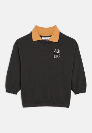Mini Rodini PANTHER PATCH COLLAR  UNISEX - Bluză de molton - black