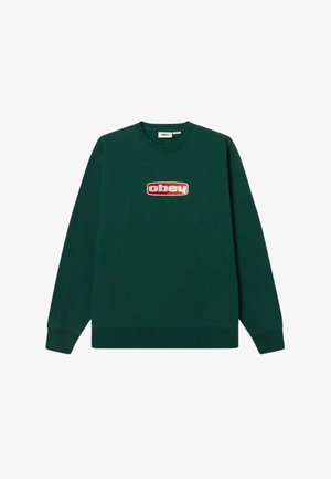 Obey Clothing DAGO CREW - Felpa in pile - green
