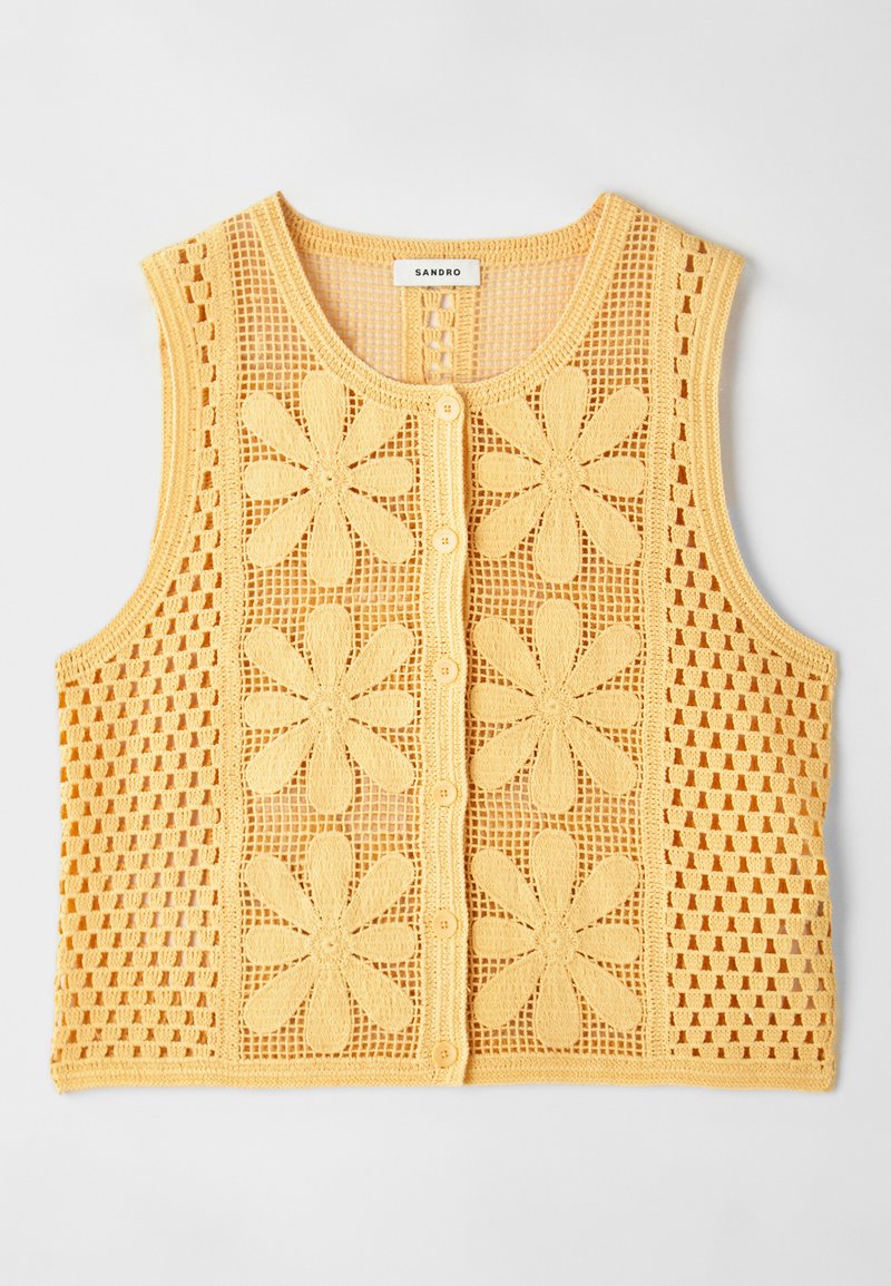 sandro Bodywarmer geel