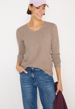 V-NECK - Neule - beige