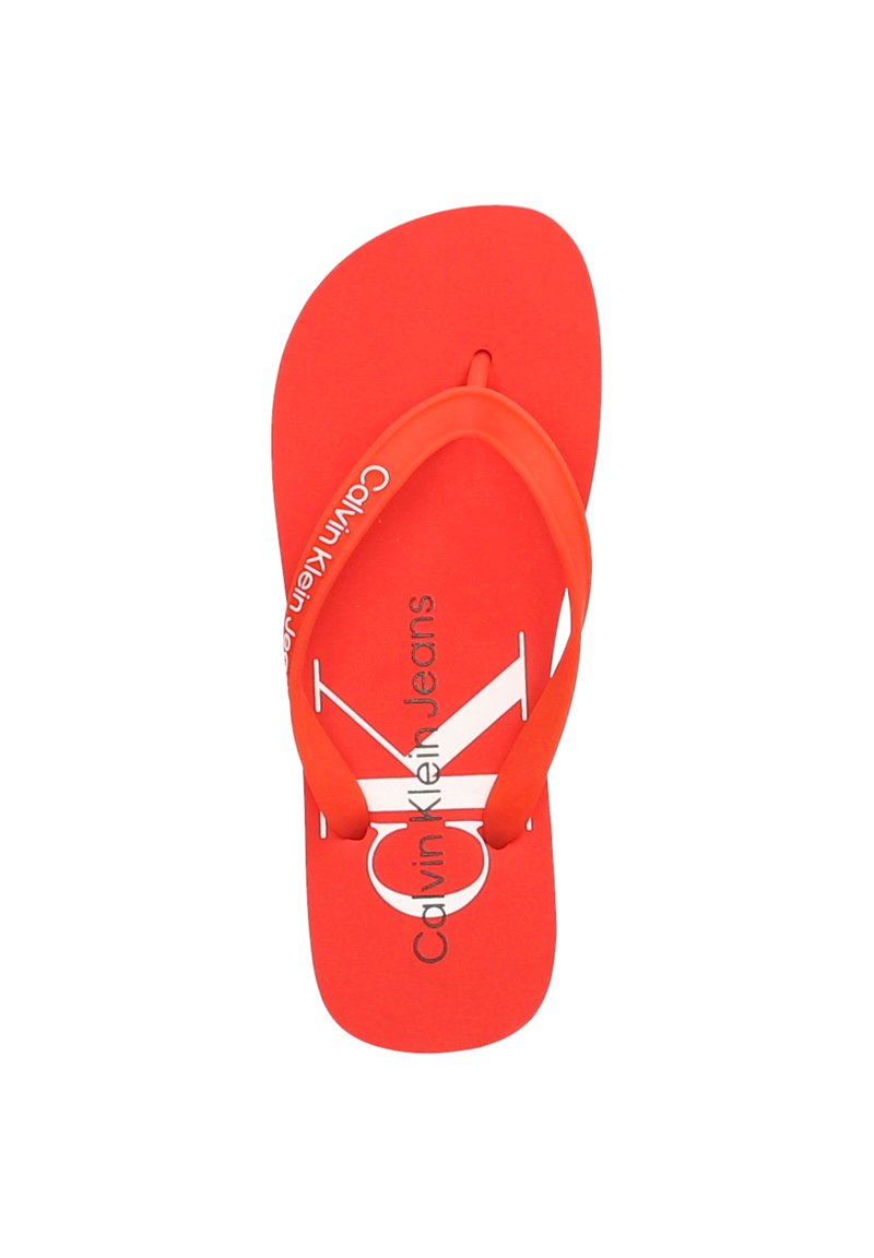 Damen Zehentrenner | Calvin Klein Jeans MONOGRAM Bade-Zehentrenner rot - DL69130 Damen Zehentrenner | Calvin Klein Jeans MONOGRAM Bade-Zehentrenner rot - DL69130