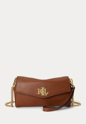 Lauren Ralph Lauren, NAPPA LEATHER TANNER CROSSBODY WALLET - Дамска чанта - lauren tan