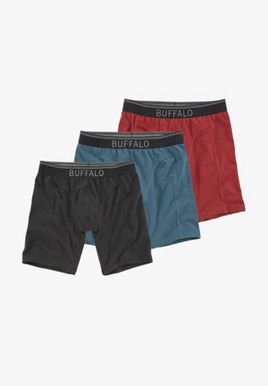 Buffalo 3 PACK - Boxer briefs - bordeaux petrol schwarz