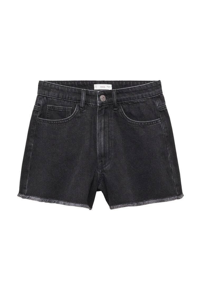 Mango Kids Jeansshort zwart denim/blackdenim