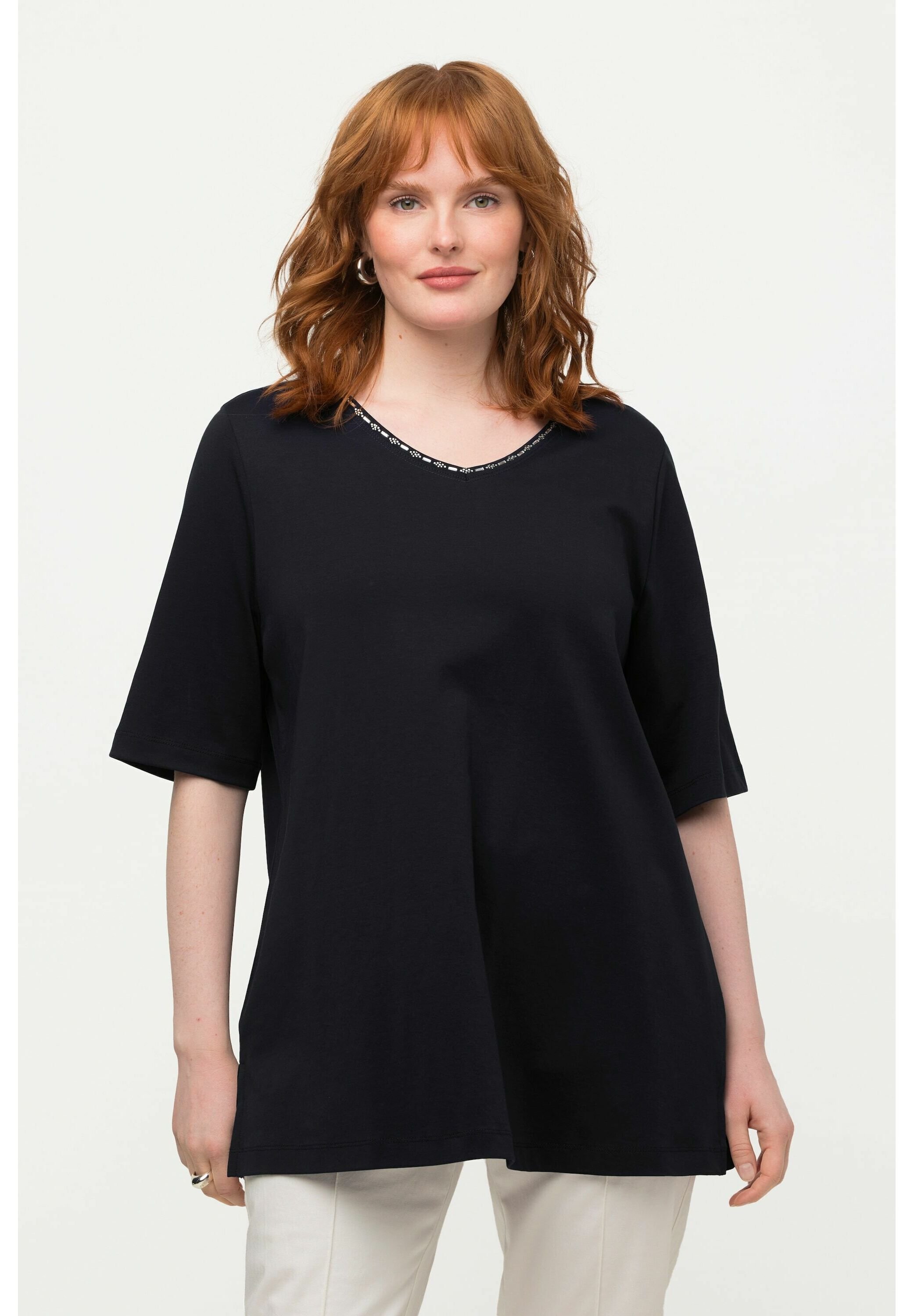 Lot De 2 Tuniques Femme Manches Courtes Col V - Décontractée, Grande Taille - En Viscose écoresponsable - 8