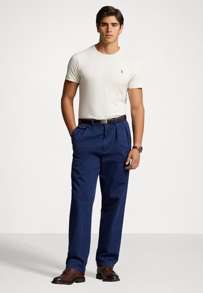 Polo Ralph Lauren CUSTOM SLIM FIT SOFT COTTON T-SHIRT - Tricou basic - parchment cream