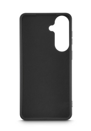 Schwarze Silikon-Smartphonehülle mit Aussparungen für Rückkameras und Tasten, zum Schutz konzipiert.