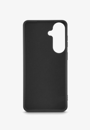 Black silicone smartphone case with cutouts for rear cameras and buttons, designed for protective use.