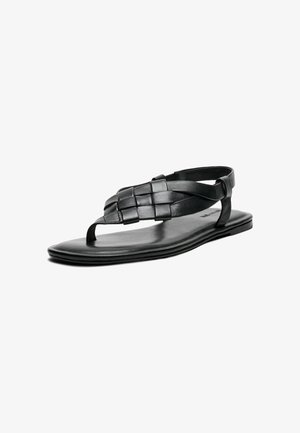 Massimo Dutti, Sandaler m/ tåsplit - black