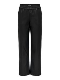 ONLY ONLPOPSTAR MW COATED PNT NOOS - Hlače - black