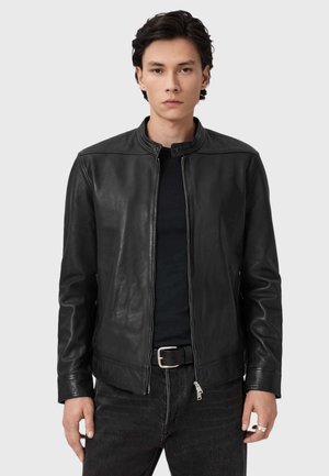 HOLT - Leren jas - black