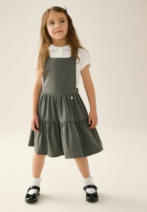Next, REGULAR FIT - JERSEY STRETCH TIERED PINAFORE SCHOOL DRESS - Vestido ligero - grey