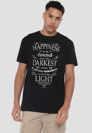 Cotton Soul, HARRY POTTER HAPPINESS - Print T-shirt - black