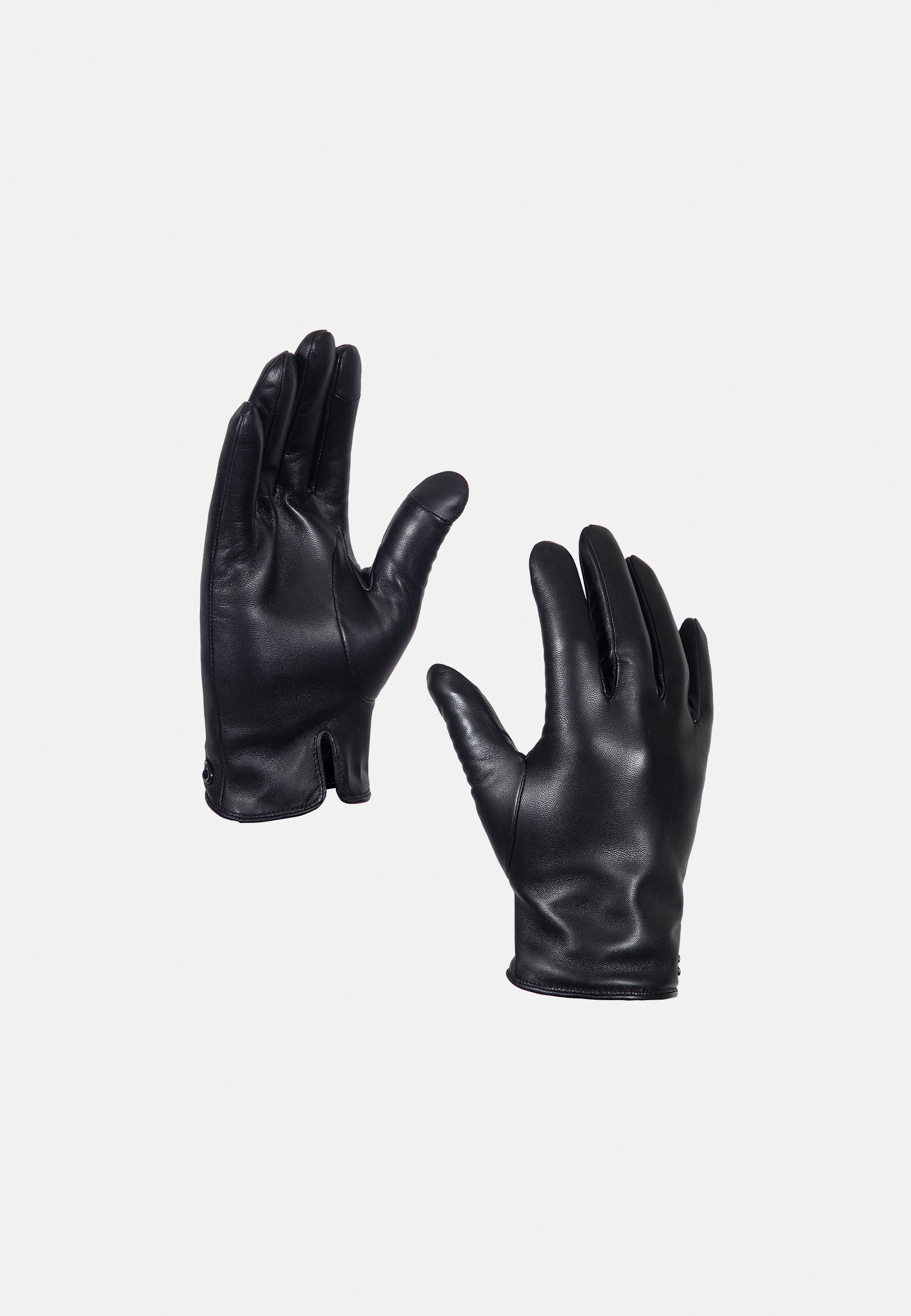 COACH SCULPTED C TECH - Gloves - black - Zalando.co.uk