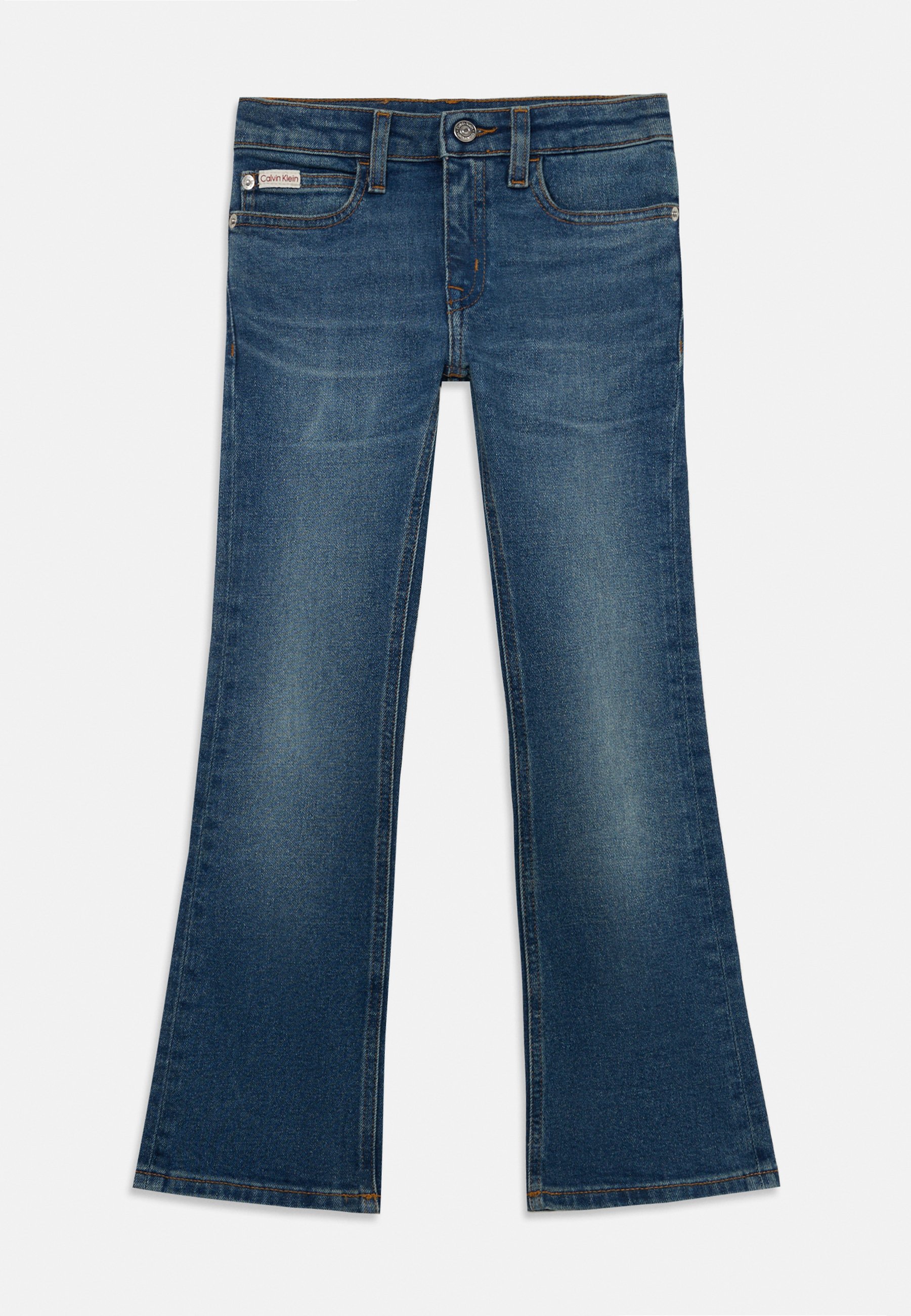 Calvin Klein Jeans FLARE Vaqueros a campana dark blue/azul