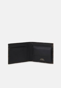 Guess MITO BILLFOLD WITH COIN - Lommebok - dark brown/ochre