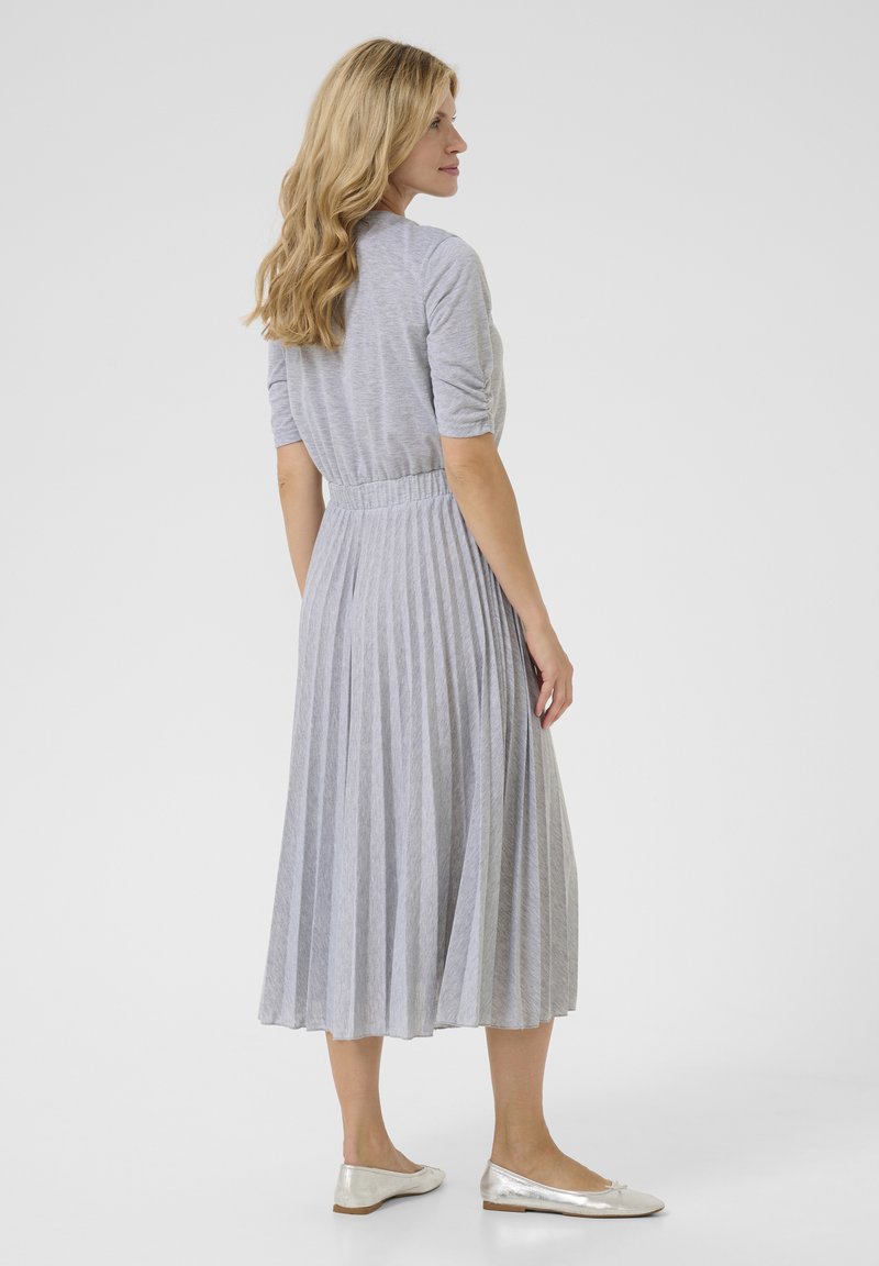 Cream CRFolo Plisse - Day dress - light grey melange/light grey - Zalando