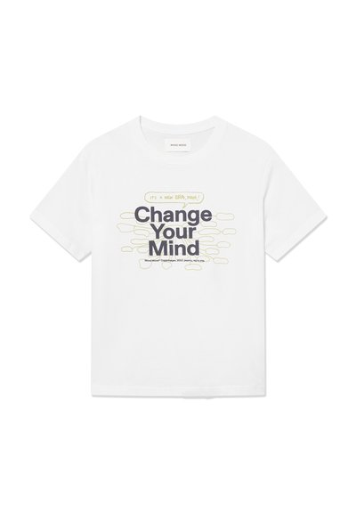 WOOD WOOD BOBBY TEE CHANGE - Print T-shirt - bright white