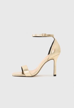 Højhælede sandaletter / Højhælede sandaler - gold