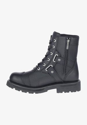 STEALTH CARBON - Cowboy/biker ankle boot - black