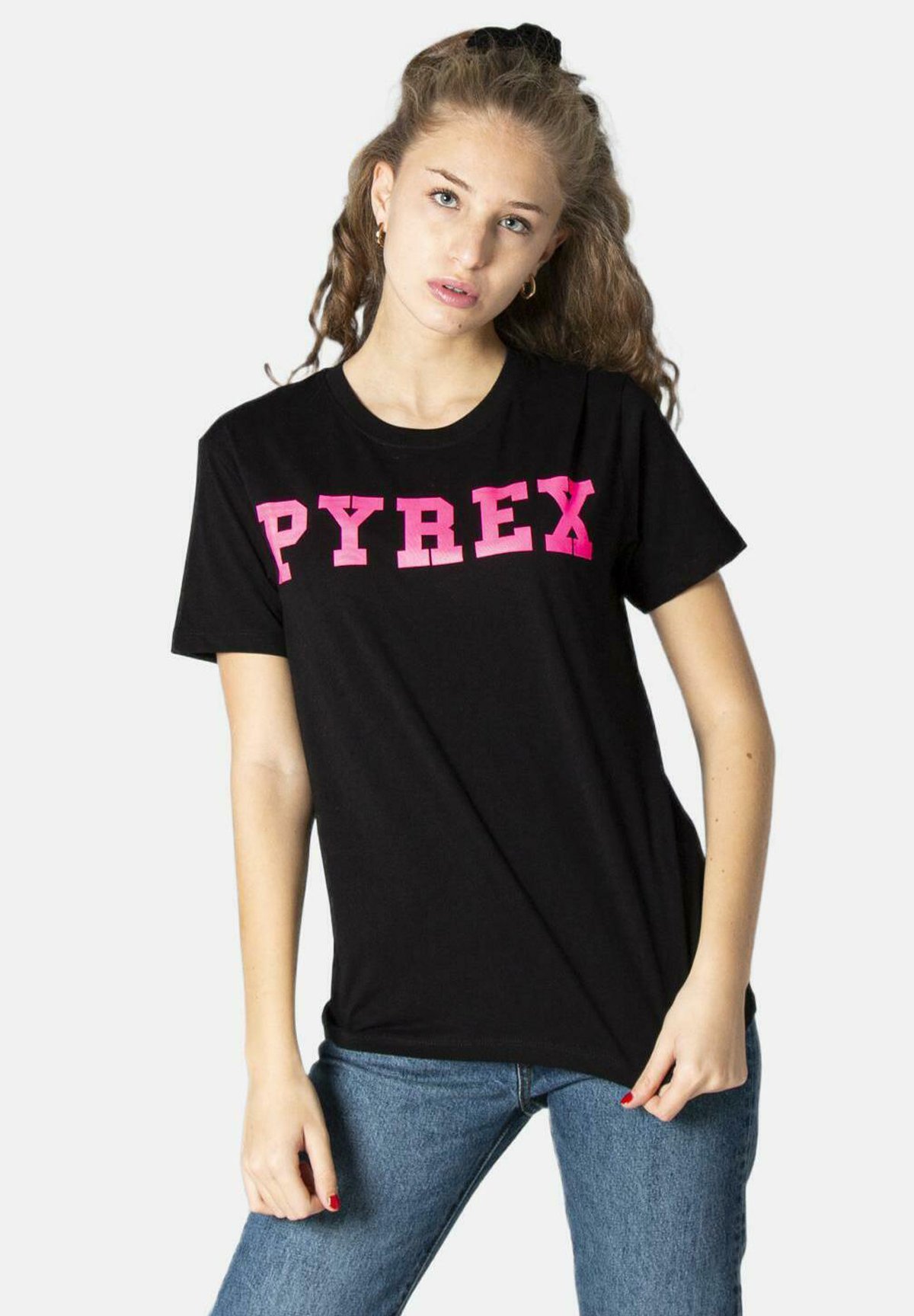 Pyrex MAGLIA - T-shirt con stampa - black/nero - Zalando.it