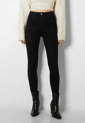 SUPER HIGH WAIST JEGGING - Skinny džíny - black