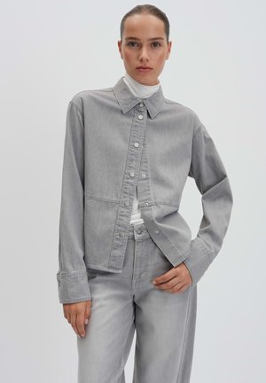 Overhemdblouse - light hazy grey