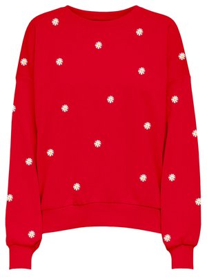 ONLBROOKE O NECK NOOS - Sweatshirt - high risk red