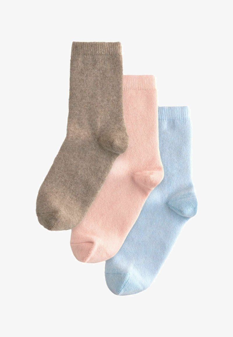 Next 3 PACK- REGULAR FIT - Zeķes - pink blue camel
