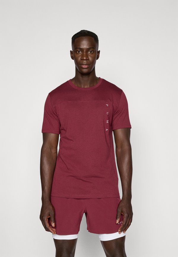 TECH TRIBLEND TEE - Basic T-shirt - ruby shimmer