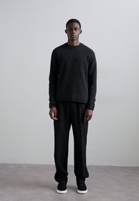 Filippa K ROLLED HEM  - Jumper - anthracite melange