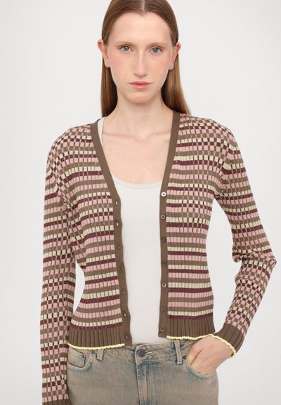 PS Paul Smith CARDIGAN BUTTON THRU - Gilet - green