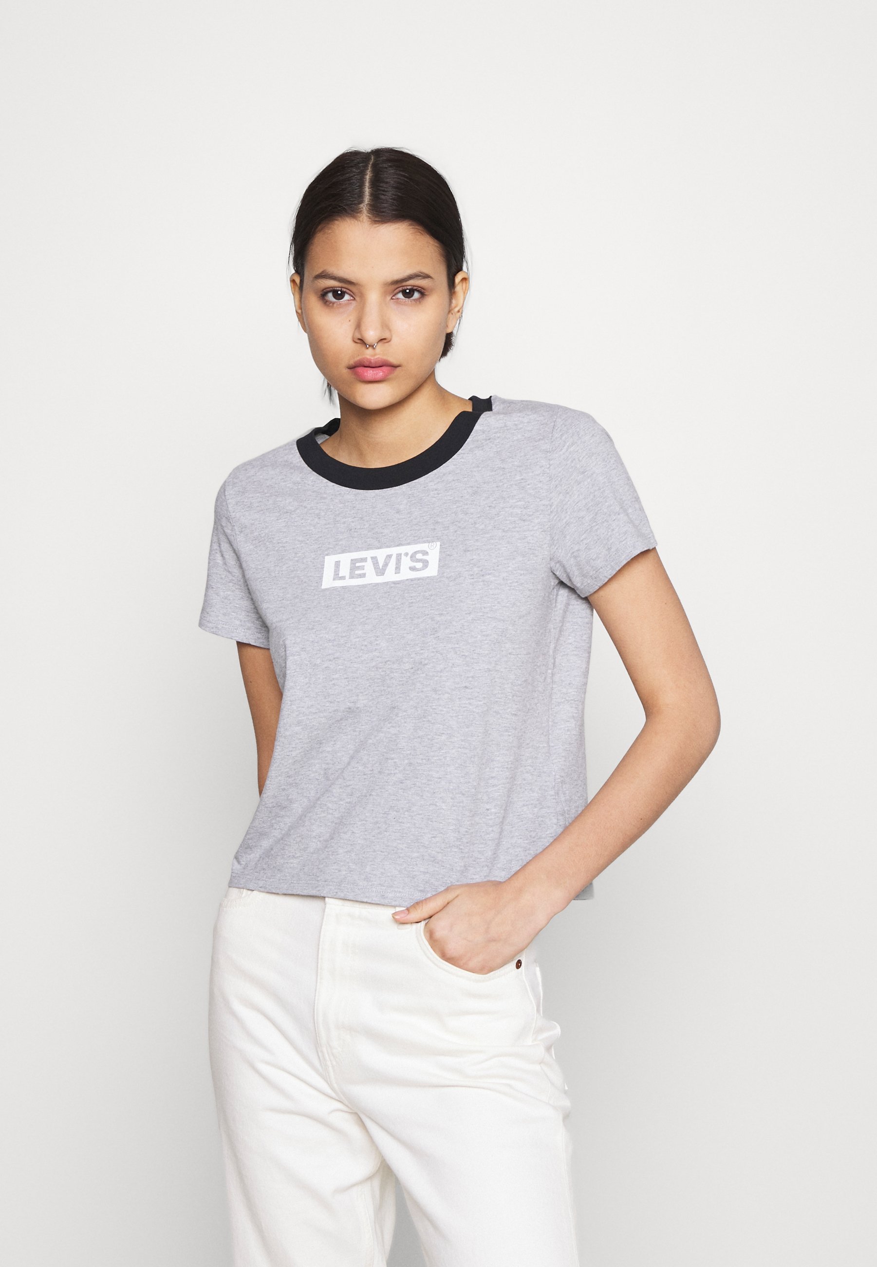 Levi's® GRAPHIC SURF TEE - T-Shirt print - heather grey/hellgrau-meliert -  Zalando.ch