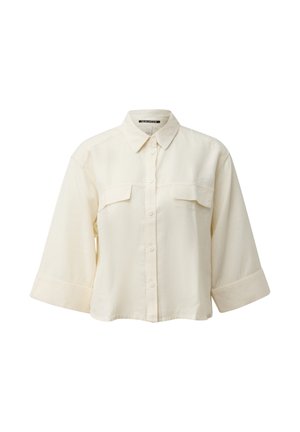 QS, BLUSE - Button-down blouse - creme